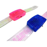 Pulsera Audioritmica Led X2 Unidades Cotillon Fiesta Luminos