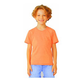 Camiseta Básica Infantil Menino Flamê Em Decote V