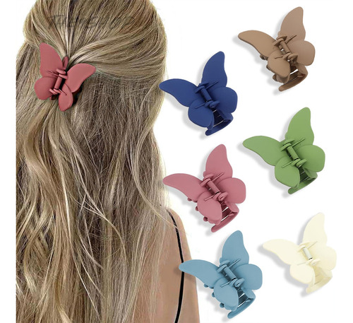 Pinzas Para El Cabello Broches Grandes Mariposa Pelo Mujer