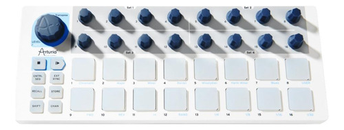 Controlador Dj Arturia Beatstep Branco  Da 16  Canais