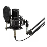 Kit Microfone Bm800 Pro Condensador P2 Xlr Vedo