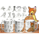 Taza - Tazón De Ceramica Disney Bambi Creacion 4k Art