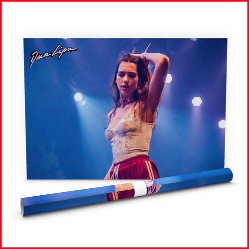 Poster Fotográfico Dua Lipa Festival Musical 2019 - 60x40cm