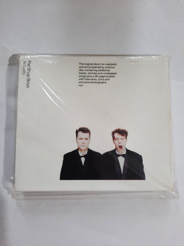 Pet Shop Boys Actually Further Listening 87/88 Cd Europeo