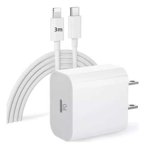 Cargador Tipo C Para iPhone 12 11 Celulares Carga Rapida 20w