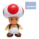 Figura Mario Bros Articulado Toad 11 Cms Calidad