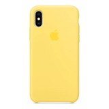 Silicon Case Con Logo Y Felpa Para iPhone X Xs