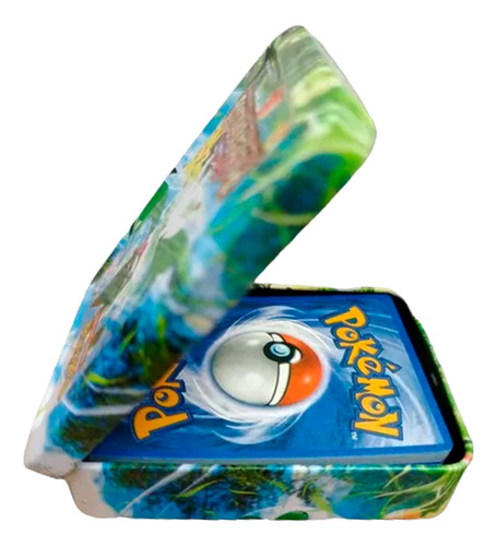 Cartas Pokemon, Caja Metálica Cartas Aleatorias Juego