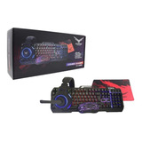 Kit Gamer 4 En 1 Naceb Teclado Mouse Audifonos Mousepad