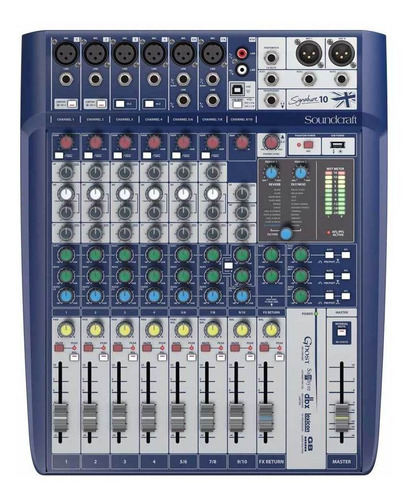 Mesa De Som 10 Canais Soundcraft Signature 10 Usb - Nf  Gtia