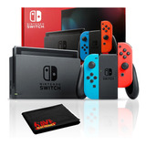 Consola Nintendo Switch Con Joycon Color Azul Neón Rojo