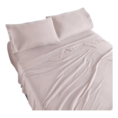 Juego De Sabanas 100% Algodon Matrimonial Tela Tipo Camiseta Sweet Pink Rosa Vianney | Envío gratis