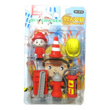 Goma De Borrar Figuras Borrador Animales Kawaii Color Bombero