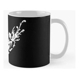 Taza Grifos Blancos Y Flores Con Una Gema Brillante En 3d. D