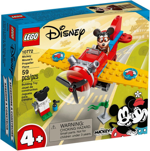 Lego Disney Avion De Mickey Mouse 59 Piezas 10772