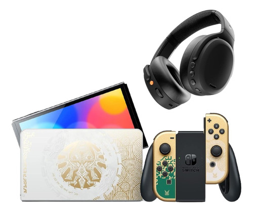 Nintendo Switch Oled The Legend Of Zelda + Audifonos Gamer