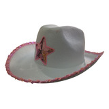 Sombrero Vaquero Plumas Cowboy Colores Lentejuelas