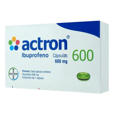 Actron 600 Mg Caja C\u002F10 Capsulas - Bayer de méxico, s.a. de c.v. | MercadoLibre
