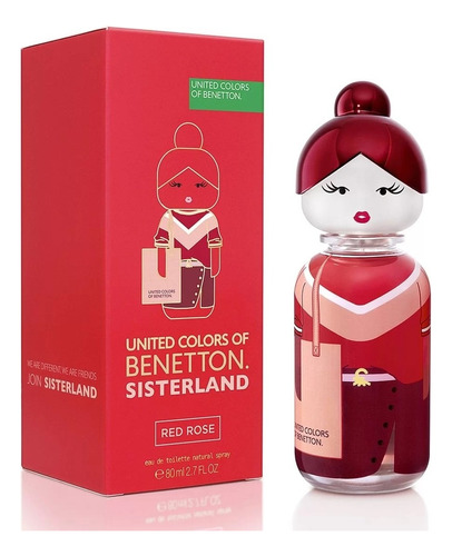 Benetton Sisterland Red Rose 80 Ml Edt Mujer - Importado