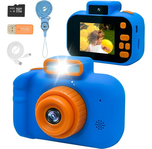  Camara Niños Full Hd Con Camara Frontal Incluye Mem Sd32gb 