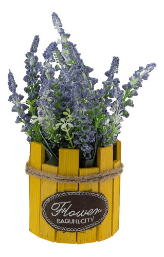 Plantas Artificiales Decorativas Macetero Ceram Lavanda