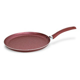 Sartén Comal Crepera Antiadherente Italiano Royal Haus 28cm Color Vino