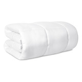 Pillow Top Solteiro Toque De Pluma 1 Peça Cor Branco Desenho Do Tecido Liso