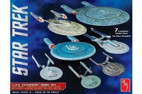 Star Trek Nave Uss Enterprise Box Set Snap 1/2500 - 7 Naves