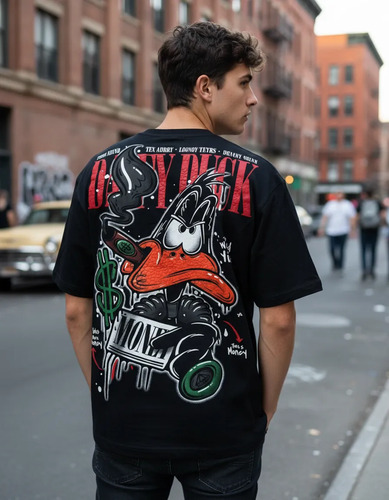 Playera Hombre Oversize Mc Pato Dolares Peluche Palm Angels | Envío gratis