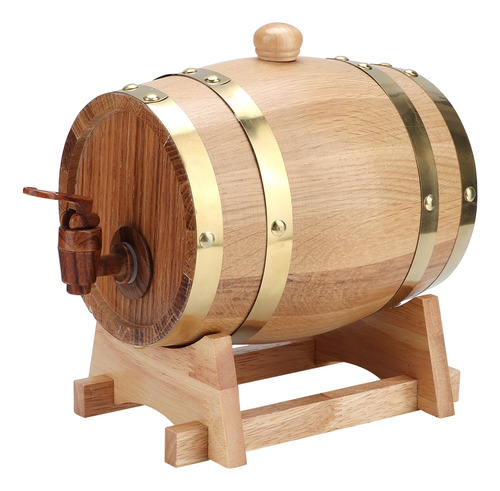 Barril De Madera De Roble Vintage De 1,5 L Para Cerveza Case