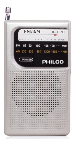 Radio A Pilas Philco Icf-20 Fm/am Portable De Bolsillo /tecn