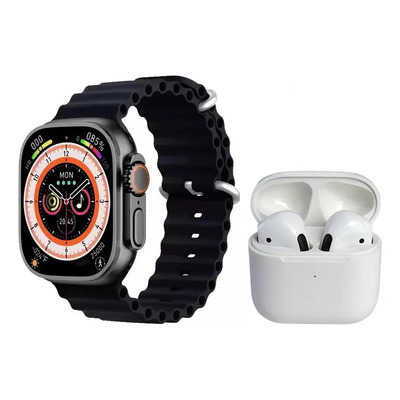 Reloj Inteligente Isdewatch Ultra Con Audifonos Bluetooth Caja Negro Correa Negro Bisel Negro Diseño de la correa Milanese | Meses sin interés