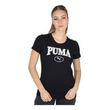 Remera Entrenamiento Puma Squad Fl Mujer En Negro