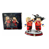 Figura Premium Goku Y Krilin Dragón Ball Z Coleccion 15cm