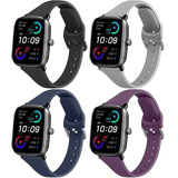 4 Mallas Para Reloj Amazfit Gts 2 Mini/ Gts 2e/gts 4 Mini -b