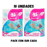 Kit Tripla Ação P/ Piscina 10 Pastilhas Tabletes Cloro 200g