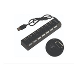 Extensor Usb Hub 2.0 7 Portas Cabo Regua High Speed 