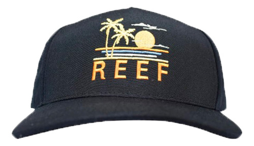 Gorra Reef Lifestyle Unisex Palm Sunset Negro Blw