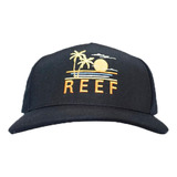 Gorra Reef Lifestyle Unisex Palm Sunset Negro Blw