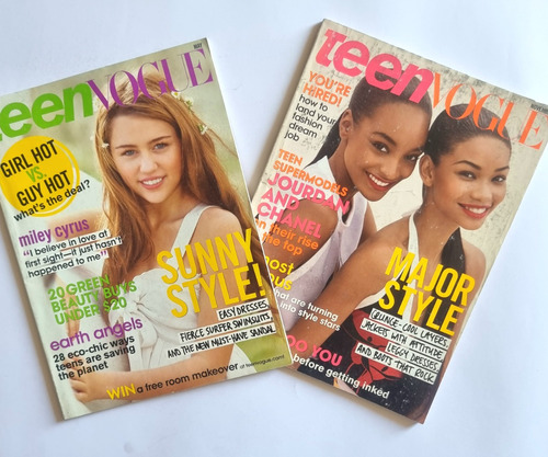 Revista Teen Vogue Norteamérica Pack De 2 Moda Cine Música 1