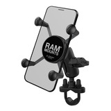 Soporte Ram Mounts Corto Moto P/ Celular iPhone X Xr 8 S9 S8