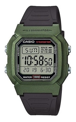 Reloj Casio Digital W800hm-3av Caballero Original E-watch