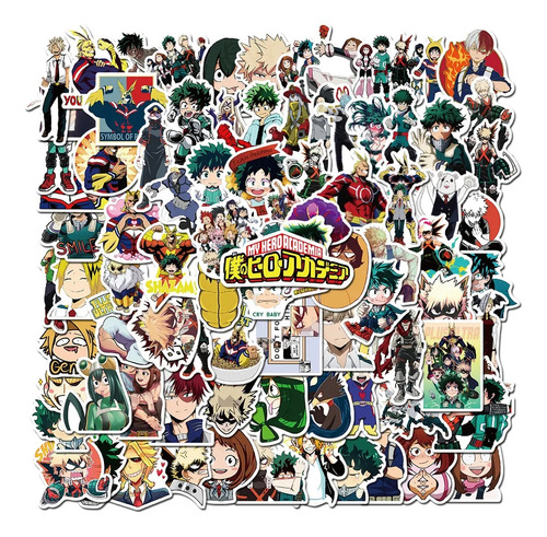 Set 100 Stickers Boku No Hero My Academia Anime (100 Unid)