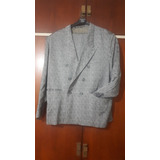 Traje Hombre Vintage. Gris Plateado. T52. Impecable!!! 