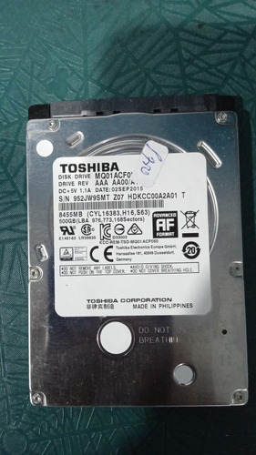 Disco Duro Interno Toshiba 500gb 