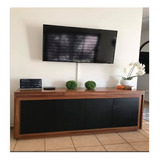 Credenza De Parota Con Negro Mate