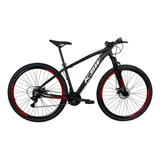 Bicicleta Aro 29 Ksw Xlt 2019 Alum Câmbios Shimano 24v Disco Cor Preto/vermelho Tamanho Do Quadro 17