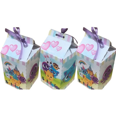 Kit 20 Caixa Milk Lembrancinha Surpresa Tema Bolo Fofo Rosa