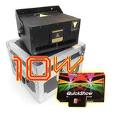 Raio Laser Rgb 10w +25kpps +fb3 Pangolin - Quickshow C/ Case