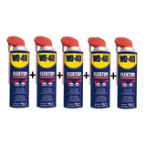 Kit Com 5 Und Wd-40 Desengripante/óleo Wd40 500ml Flextop